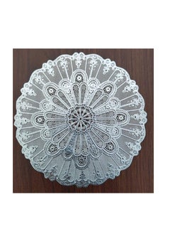 Generic 24-Piece Plastic Doilies Paper silver 15cm  - Image 3
