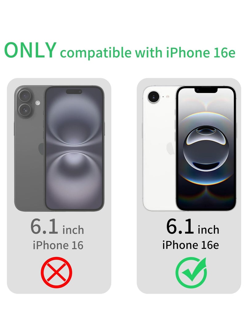 Case for iPhone 16E Clear Soft Flexible TPU Shockproof Transparent flexible Back Cover Case designed for iPhone 16E - Image 2