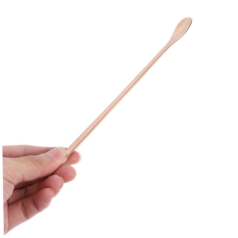 Golden Stainless Steel Reptile Food Feeding Spoon Lizard Scoop for Bearded Dragon and Small Animals 2 Pieces Set - Image 4