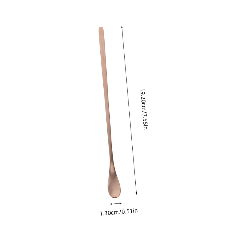 Golden Stainless Steel Reptile Food Feeding Spoon Lizard Scoop for Bearded Dragon and Small Animals 2 Pieces Set - Image 3