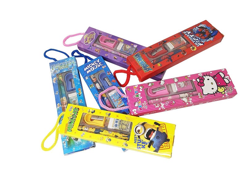 JIADA Birthday Party Return Gifts Mix Stationery Kit Set in a Fancy Box for Kids (Pack of 12) - Image 3