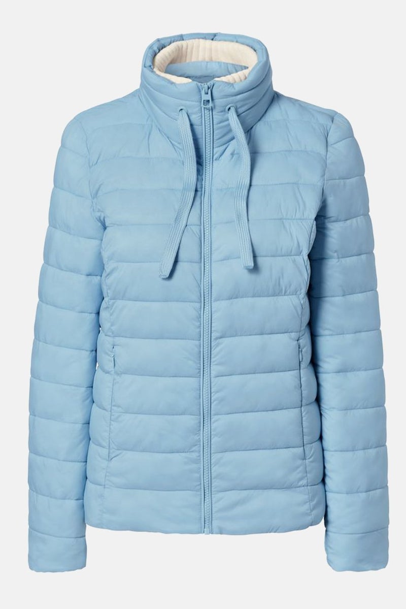 Tchibo Women Plain Quilted Jacket, Blue Combo - Image 2