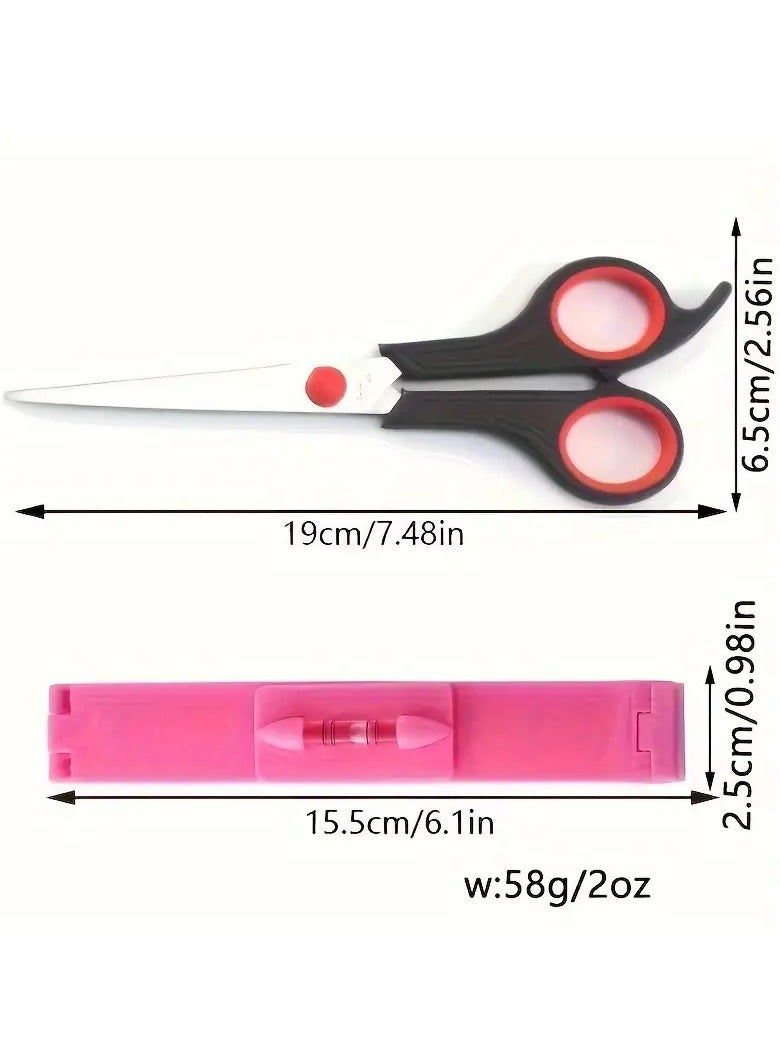 Rozino 2pcs/Set Bangs Cutting Tool Set, DIY Hair Trimming Guide With Level, Home Use Haircutting Clip For Fringe  - Image 3