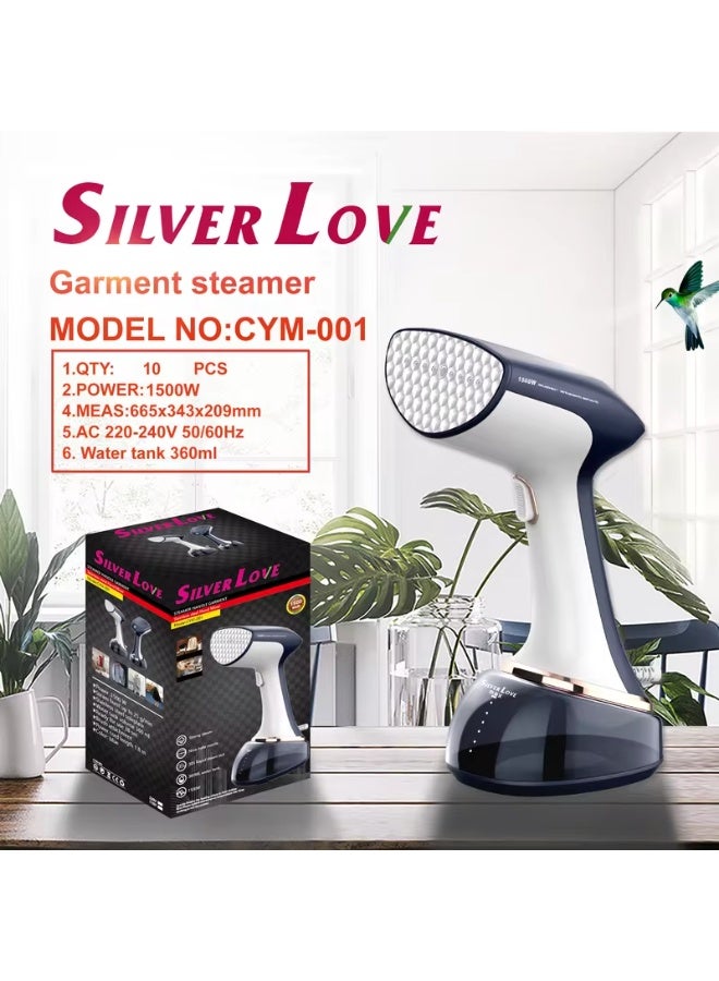 SILVER LOVE Handheld Garment Steamer – Portable, Fast-Heat Clothes Steamer for Home & Travel, Vertical & Horizontal Steaming - Image 1