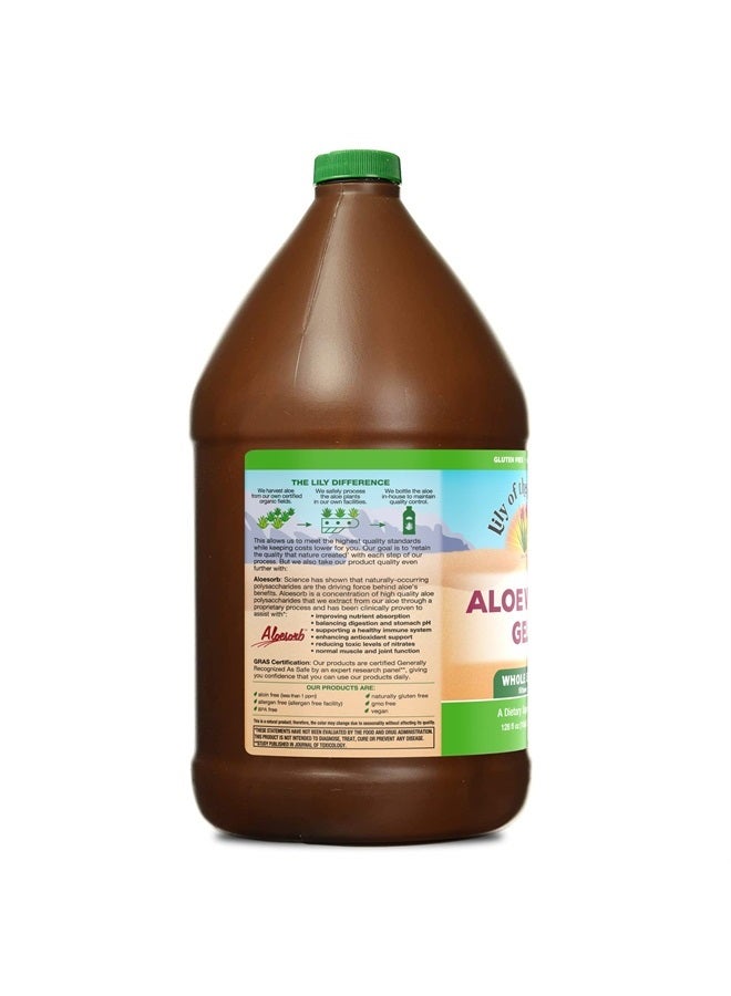 Lily Of the Desert Lily of the Desert Aloe Vera Gel, Preservative Free - Whole Leaf Filtered Thicker Consistency Aloe Vera Drink with Natural Vitamins, Digestive Enzymes for Gut Health, Wellness, Glowing Skin, 128 Fl Oz  - Image 3