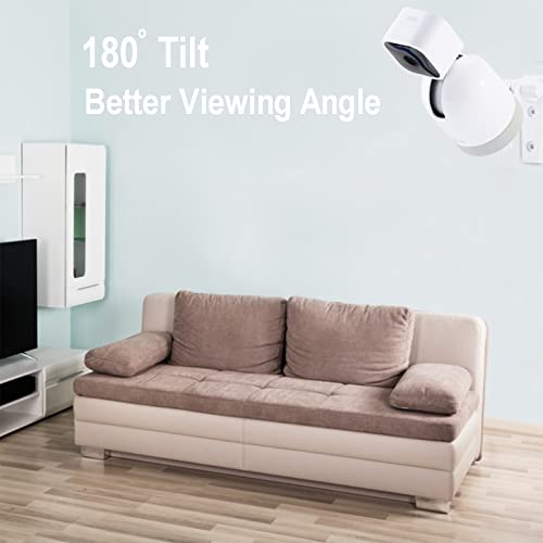 LEFXMOPHY Wall Mount Compatible for Blink Mini Pan-Tilt Mount for Ceiling Mounting Kit 180 Degree Adjustable (1PACK White) - Image 2