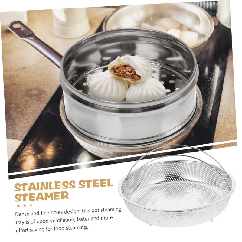 Stainless Steel Steamer Basket for Rice Cooker Reusable Tray for Eggs Vegetables Seafood Buns - Image 3