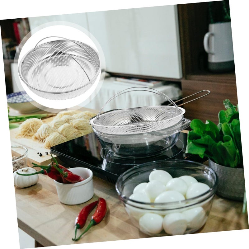 Stainless Steel Steamer Basket for Rice Cooker Reusable Tray for Eggs Vegetables Seafood Buns - Image 4