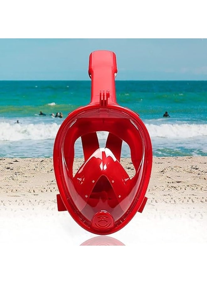 HALAMODO - Ultralight Anti Fog and Anti Leak Diving Full Face Mask With Snorkel with Safe Breathing Dry Top System 3.9inch - Image 1
