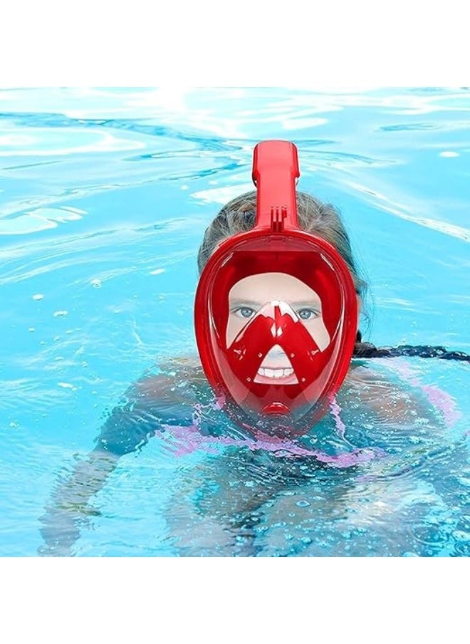 HALAMODO - Ultralight Anti Fog and Anti Leak Diving Full Face Mask With Snorkel with Safe Breathing Dry Top System 3.9inch - Image 1