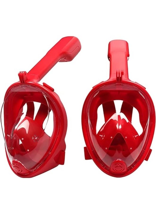 HALAMODO - Ultralight Anti Fog and Anti Leak Diving Full Face Mask With Snorkel with Safe Breathing Dry Top System 3.9inch - Image 1