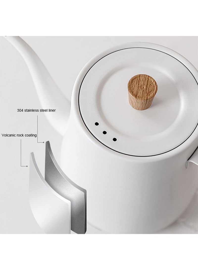 MONOGUE Electric Gooseneck Kettle with Temperature Control for Pour Over Coffee and Tea 304 Stainless Steel Kettle Pot Automatic Temperature 0.8L - Image 2
