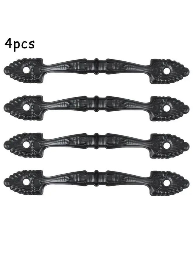 Antique Black Bow Tie Cabinet Pulls Set Of 4 Zinc Alloy And Cast Iron Hardware - Image 1