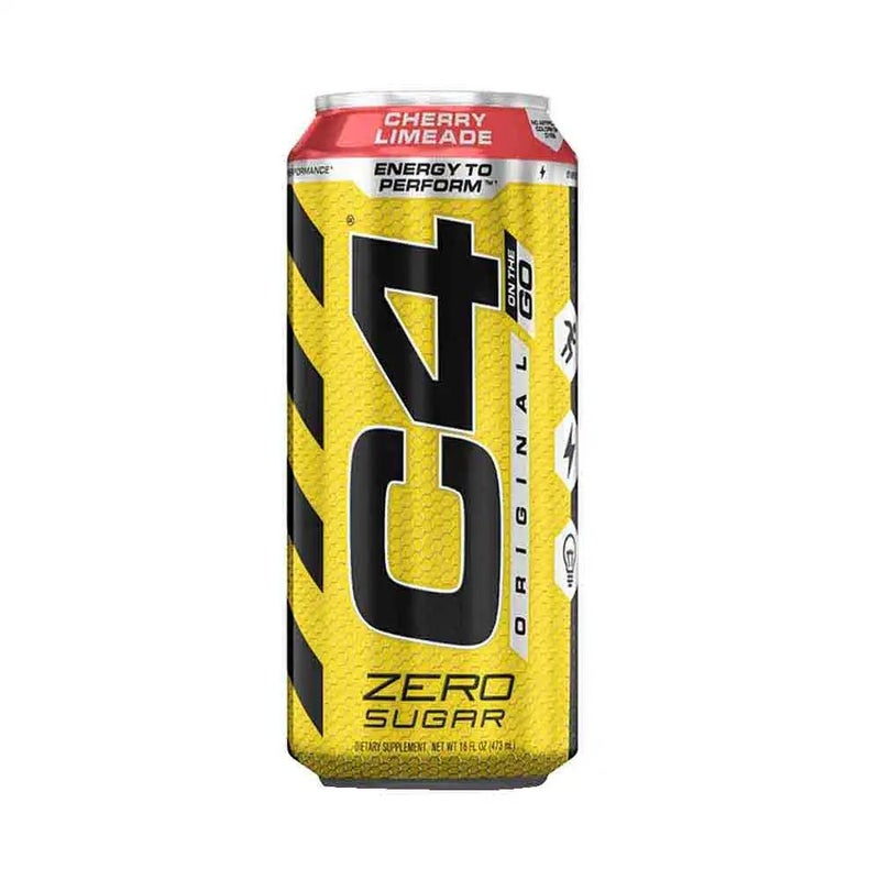 مشروب الطاقة الفوار Cellucor C4 Original بدون سكر، نكهة الكرز والليمون الفوار - 473 مل
