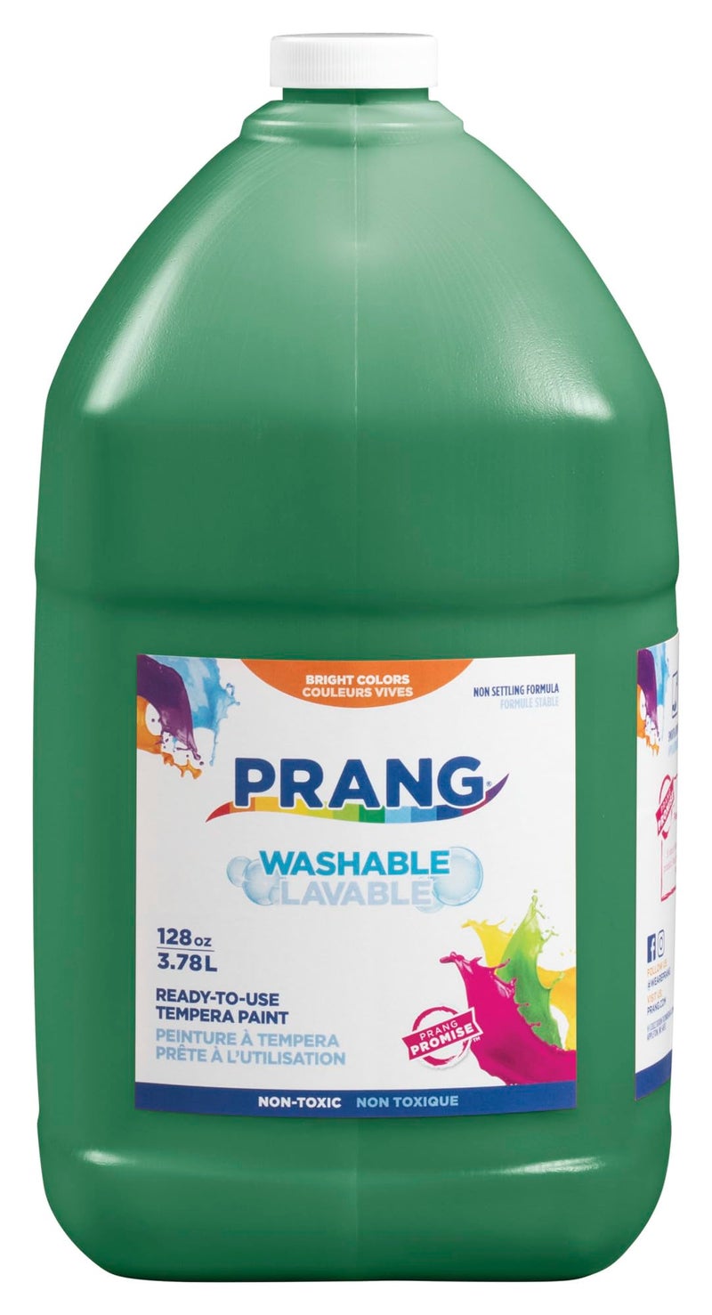 Prang ReadytoUse Washable Tempera Paint 1 Gallon Bottle Green 10604 - Image 2