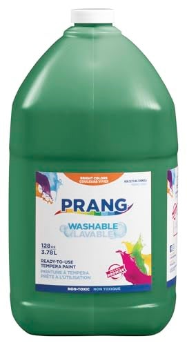 Prang ReadytoUse Washable Tempera Paint 1 Gallon Bottle Green 10604 - Image 1