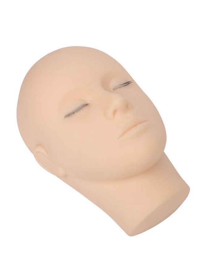 Naroote Eyelash Mannequin Head Silicone 3 Layers High Density Eyelash Practice Head For Salon - Image 1