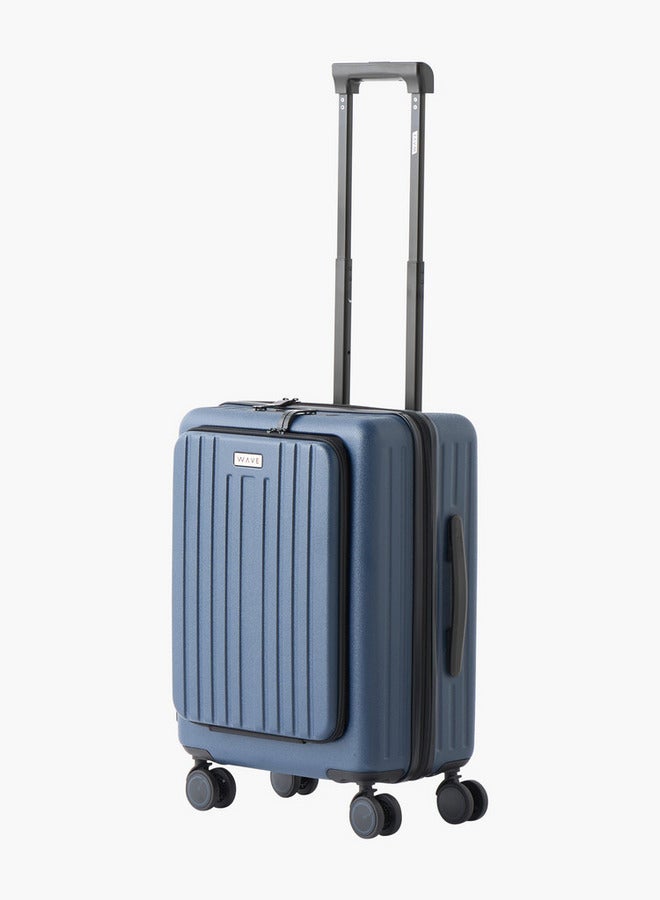 Wave Textured Hardcase Trolley with Retractable Handle - 20 inches Cabin Bag - Image 1