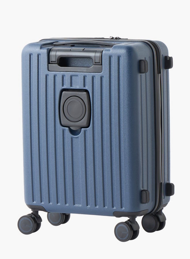 Wave Textured Hardcase Trolley with Retractable Handle - 20 inches Cabin Bag - Image 3