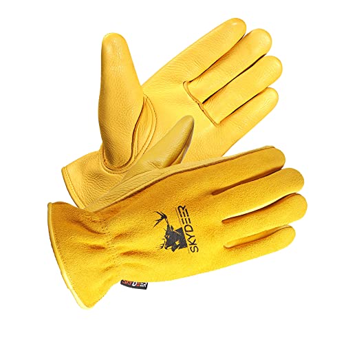 SKYDEER Full Grain Deerskin Leather Gloves – Premium Softness, 3D Ergonomic Fit & All-Day Hand Protection (SD2212/L) - Image 1