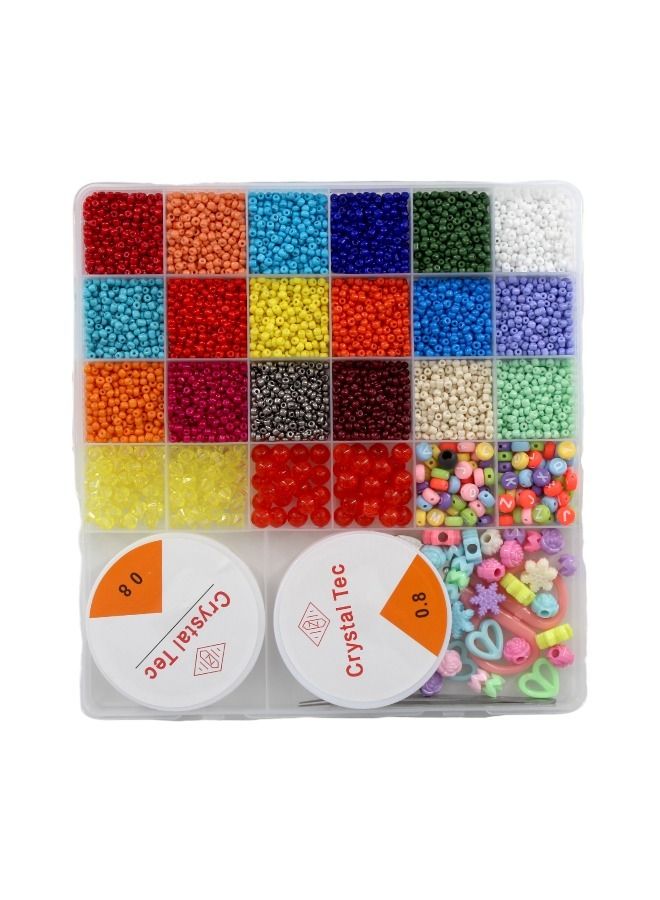 child toy Colourful Bracelet Beads And A-Z Alphabet Letter Art Starter DIY Bead Making Kit For Kids  - Image 1