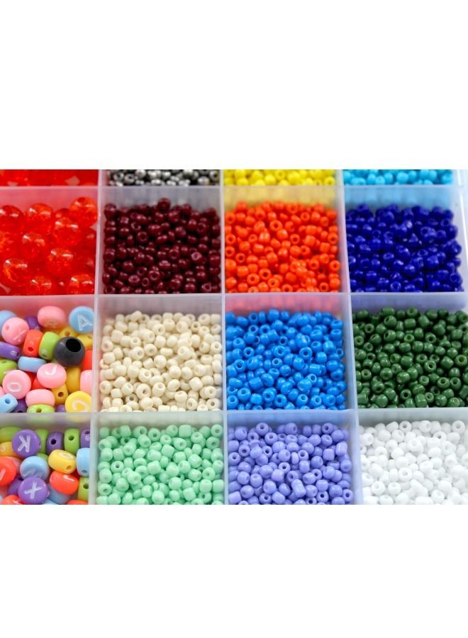 child toy Colourful Bracelet Beads And A-Z Alphabet Letter Art Starter DIY Bead Making Kit For Kids  - Image 2