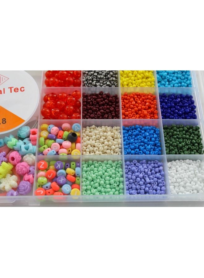 child toy Colourful Bracelet Beads And A-Z Alphabet Letter Art Starter DIY Bead Making Kit For Kids  - Image 3