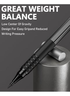Nicpro 35Pcs Black Metal Mechanical Pencils Set In Case Art Drafting Pencil 0.5 0.7 0.9 Mm & 3Pcs 2Mm Graphite Lead Holder For Drawing Sketching With 20 Tube Lead Refills(6B 4B 2B Hb 2H 4H Colors)  - Image 4