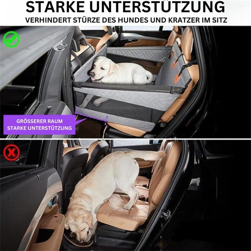 Dog Car Seat for Chevrolet Trailblazer 1st 2nd 3rd Generation/Avalanche, Stable Waterproof Foldable Dogs Travel Bed with Hard Bottom Breathable Mesh Window Pet Protector Blanket,B-S - Image 3