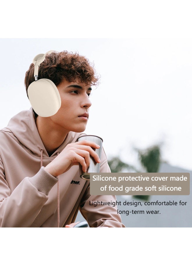Generic - Suitable For Apple Airpodsmax Protective Case Airpodsmax Protective Case Silicone Ear Mask Head Beam Four-piece Set-Color:Silicone* Midnight Blue 4-piece Set (mesh Cushion Cover*1+headband Cover*1+shell Cover*1 Pair+ear Cushion Cover*1 Pair)-Applicable Models:Universal For Airpods Max 1/2 Generation - Image 1