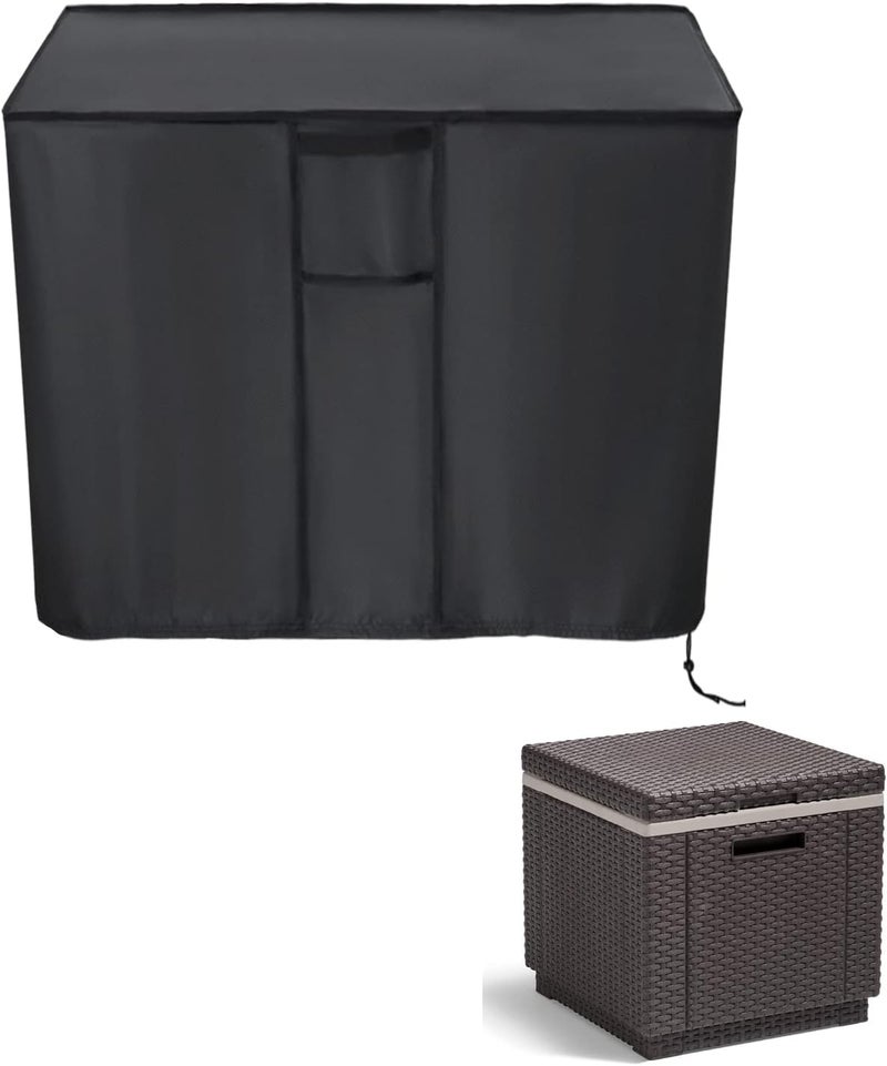 Kingling Outdoor Cooler Table Cover for Keter Cooler Tables, Waterproof Patio Storage Cooler Table Cover Patio Side Table Covers - 18''L x 18''W x18''H - Image 1