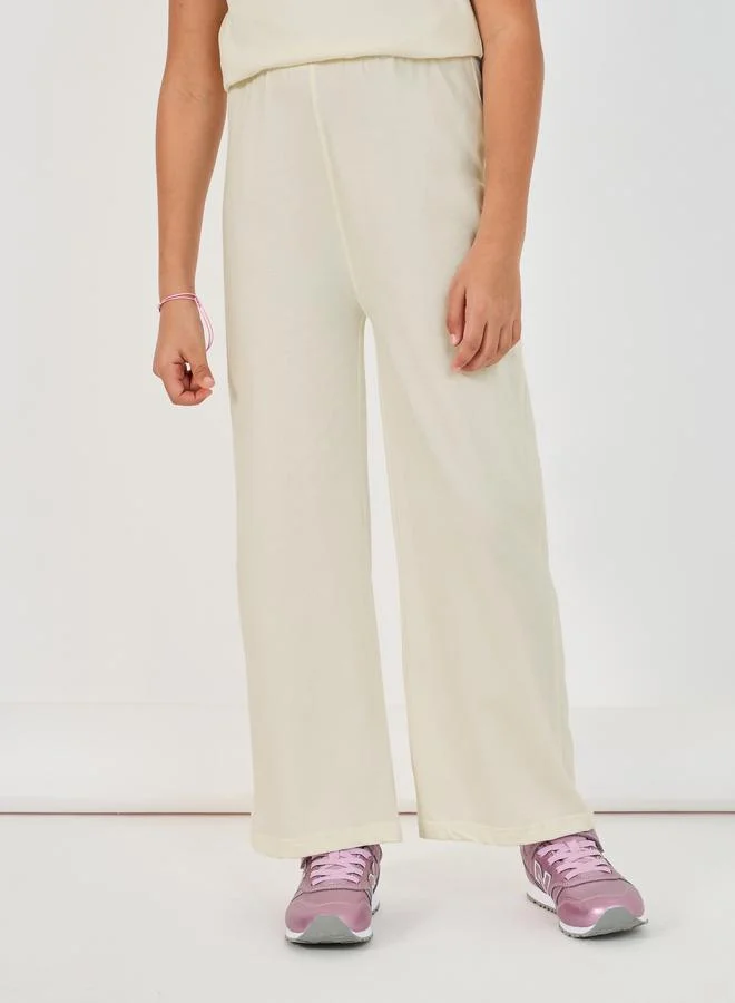 Styli Styli Short Sleeve Crew Neck t-Shirt and Wide Leg Joggers Co-Ords