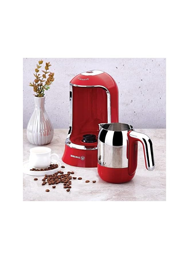 Korkmaz Kahvekolik Coffee Maker - Red, A860-03  - Image 3