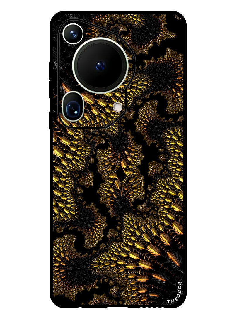 Theodor Protective Case Anti Scratch Shock Proof Bumper Cover For Huawei Pura 70 Ultra fractal_abstraction_sinuous - Image 1