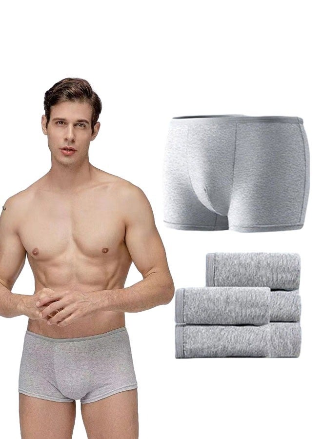 5PCS Men's Disposable Briefs 100% Cotton Disposable Underwear Mid Waist Panties for Business Travel Hospital Stays Underpants Without Washing  - Image 1