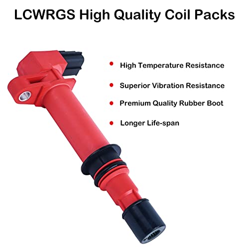 LCWRGS حزم لفائف الإشعال من 6 لسيارات 3.7 V6 2002 2003 2004 2005 2006 2007 2008 دودج رام 1500 بيك أب دورانغو داكوتا نيترو جيب جراند شيروكي كوماندر ليبرتي ميتسوبيشي رايدر 3.7L بديل UF270 - Image 2