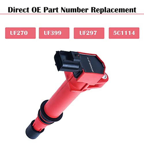 LCWRGS حزم لفائف الإشعال من 6 لسيارات 3.7 V6 2002 2003 2004 2005 2006 2007 2008 دودج رام 1500 بيك أب دورانغو داكوتا نيترو جيب جراند شيروكي كوماندر ليبرتي ميتسوبيشي رايدر 3.7L بديل UF270 - Image 5