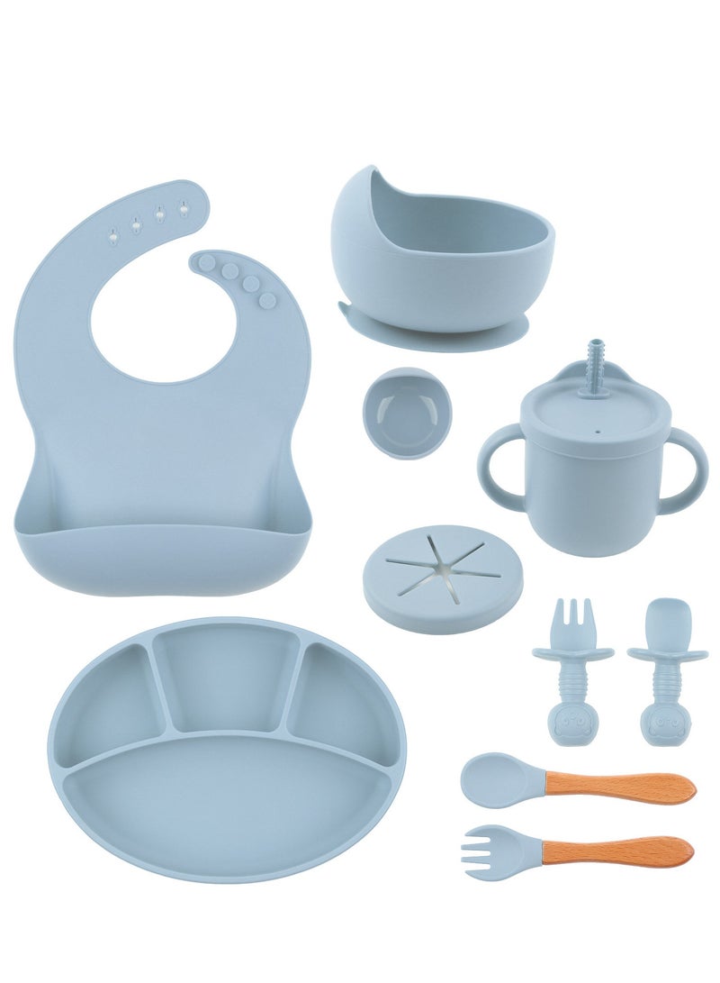 بريليانت مجموعة أدوات مائدة لتغذية الأطفال مصنوعة من السيليكون