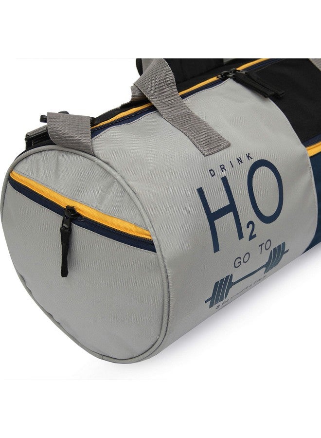 SFANE حقائب جيم سفاني للرجال مع قسم منفصل للأحذية حقائب رياضية للنساء حقائب دفل غير محددة للجيم للسفر والحمل حقائب دفل قابلة للتعديل حقيبة رياضية - رمادي وأزرق بحري - Image 4