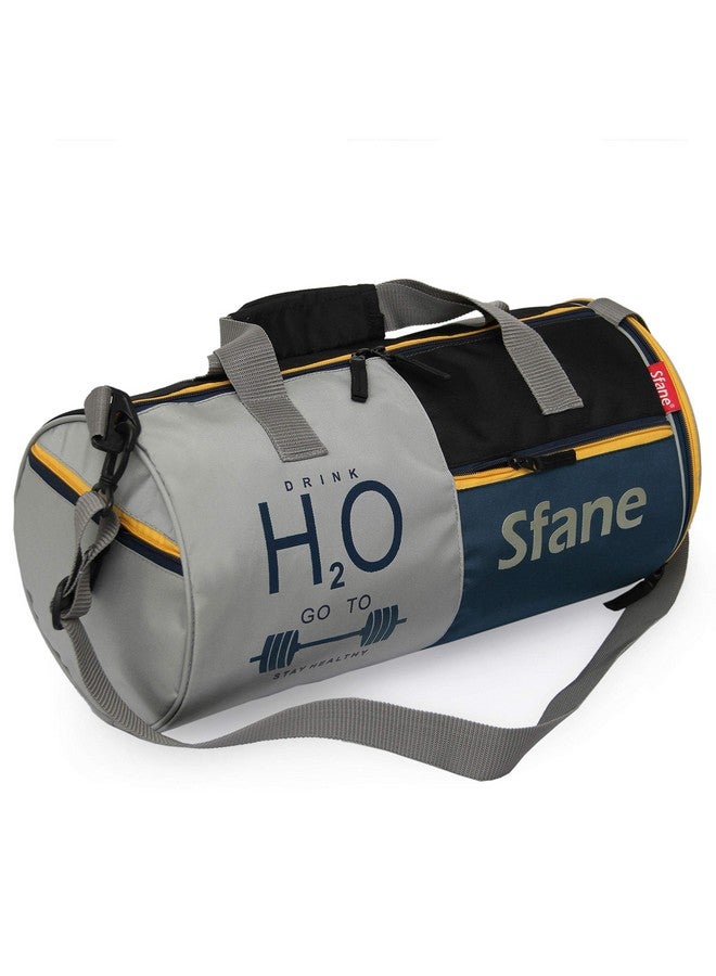 SFANE حقائب جيم سفاني للرجال مع قسم منفصل للأحذية حقائب رياضية للنساء حقائب دفل غير محددة للجيم للسفر والحمل حقائب دفل قابلة للتعديل حقيبة رياضية - رمادي وأزرق بحري - Image 1