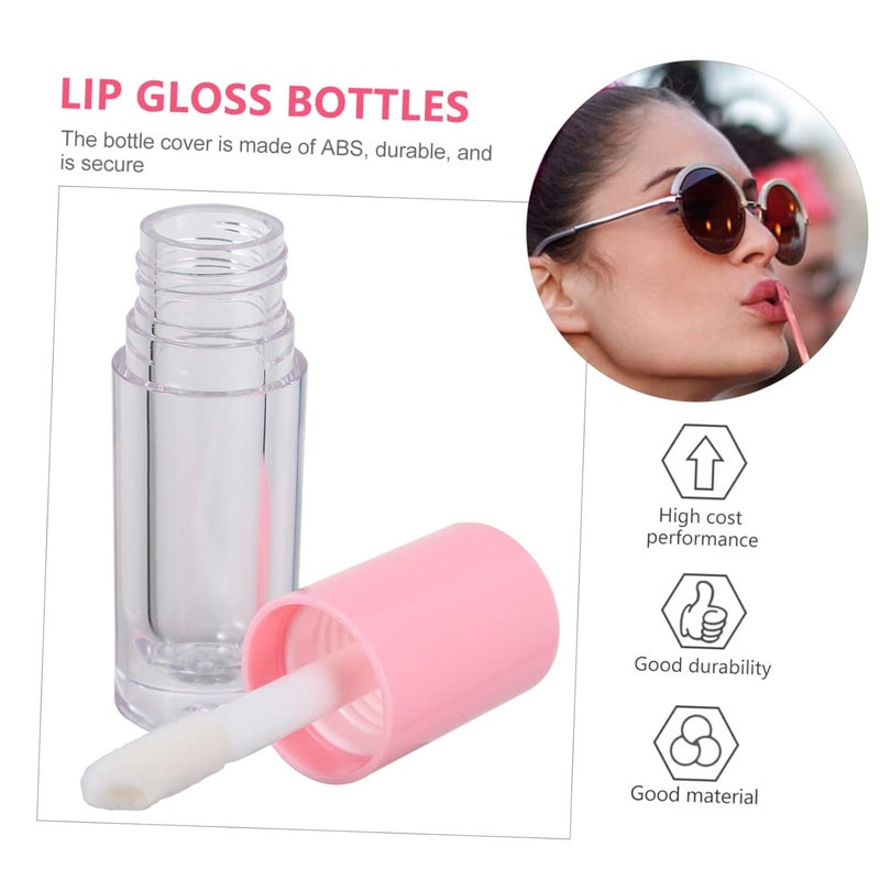 10Pcs Transparent Lip Gloss Tubes with Brush Applicator Refillable Bottles for DIY Lip Oil Lip Stain and Liquid Blush Portable Cosmetic Containers for Travel and Short Trips - Image 5