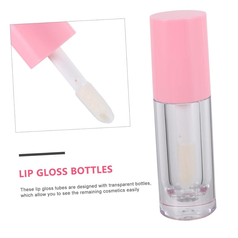 10Pcs Transparent Lip Gloss Tubes with Brush Applicator Refillable Bottles for DIY Lip Oil Lip Stain and Liquid Blush Portable Cosmetic Containers for Travel and Short Trips - Image 2