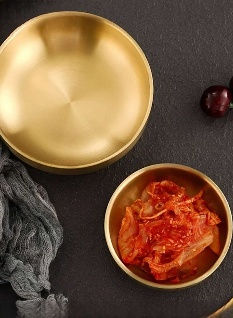 3PCS Stainless Steel Bowls  Serving Bowls Large Pasta Bowls Decorative Gold Bowls Ramen Bowls Vegetable Salad Bowls Kitchen Soup Bowls Mixing Bowls for Cooking - Image 3