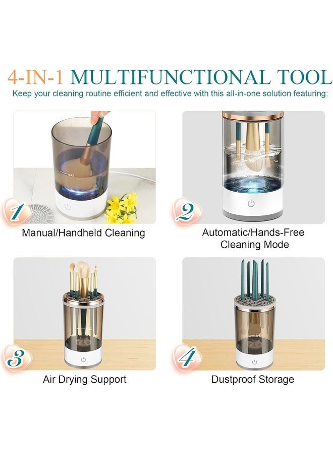 ELTRAZONE Electric Makeup Brush Cleaner Machine: Fast Automatic Spinning Cleaner for All Sizes - Perfect for Beauty Blenders and Tools - Image 2