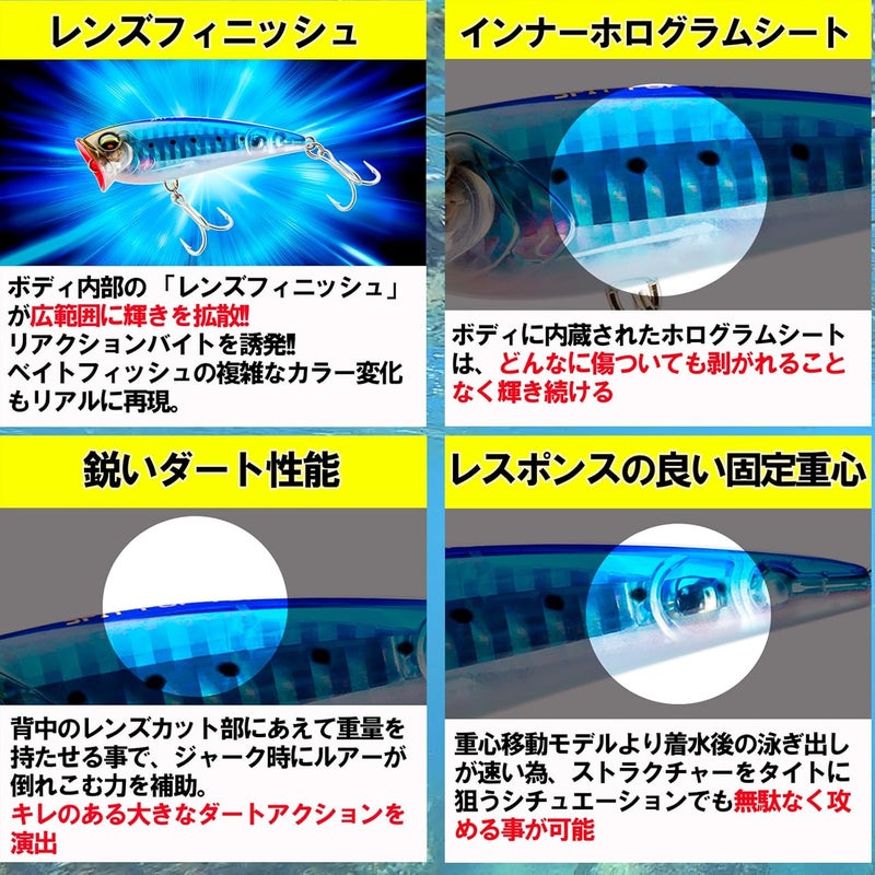 DUEL L-Blue Spit Pop 70F F1224-HGR Floating Fishing Lure - Image 3
