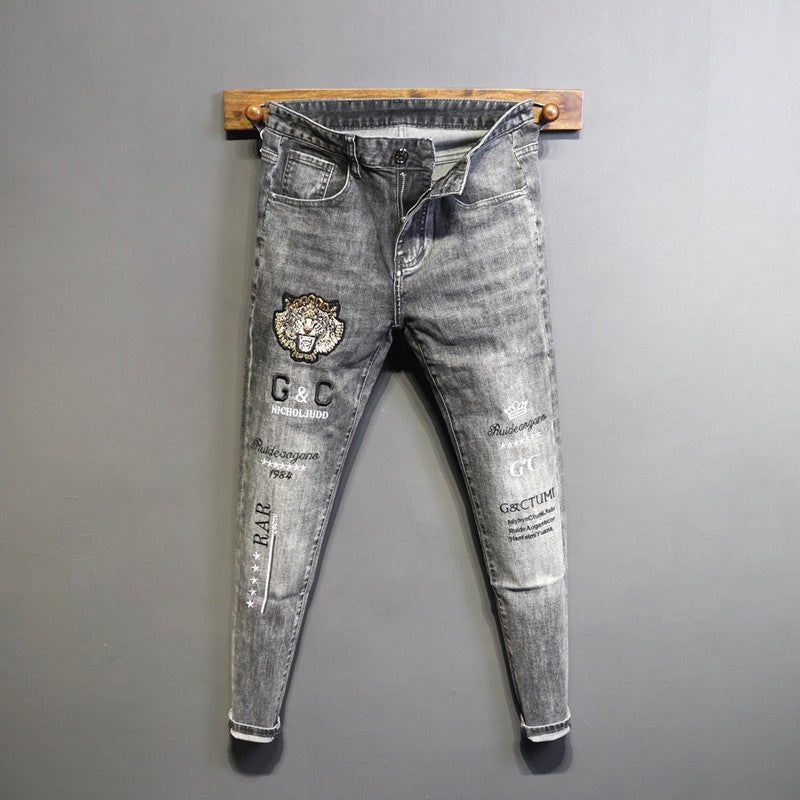 Unisex Classic Denim Jeans Loose Fit Daily Outdoor Wear - Image 1
