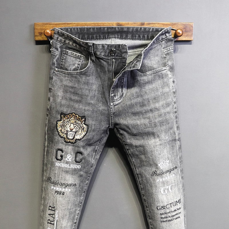 Unisex Classic Denim Jeans Loose Fit Daily Outdoor Wear - Image 3