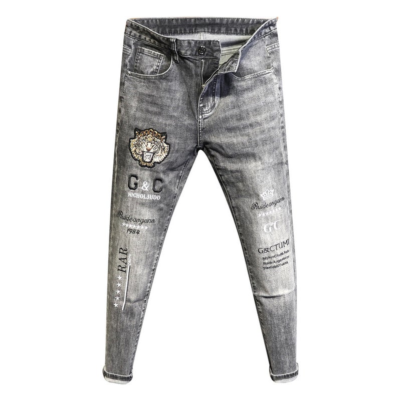 Unisex Classic Denim Jeans Loose Fit Daily Outdoor Wear - Image 5