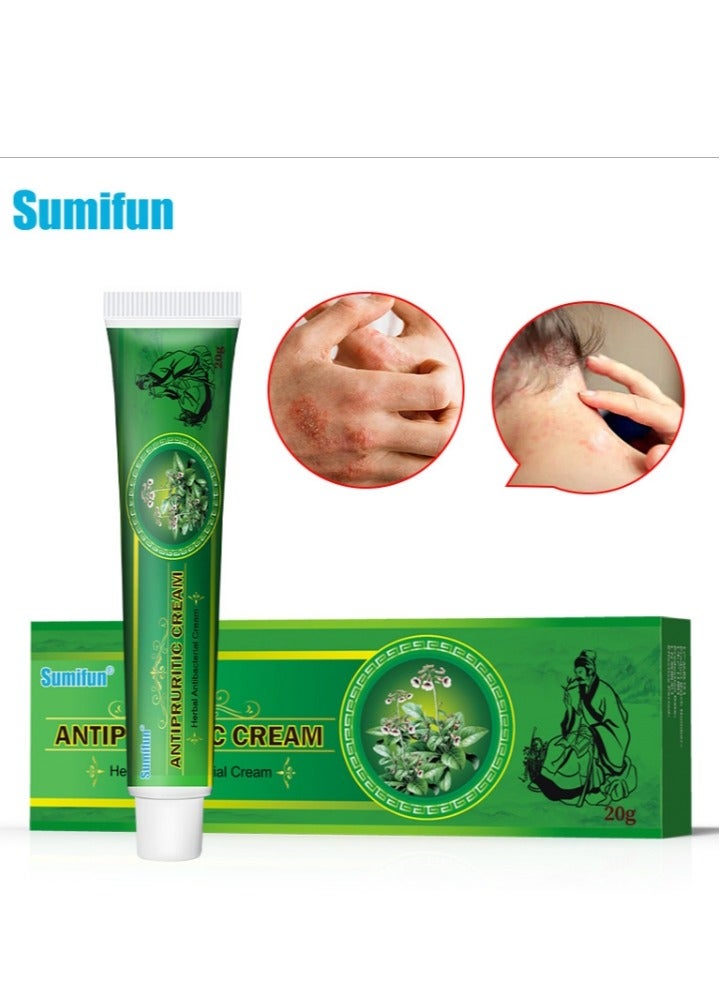Sumifun Chinese Herbal Natural Eczema Cream Antipruritic Ointment For Itchy Skin And Allergy 1 Pack 20g - Image 1