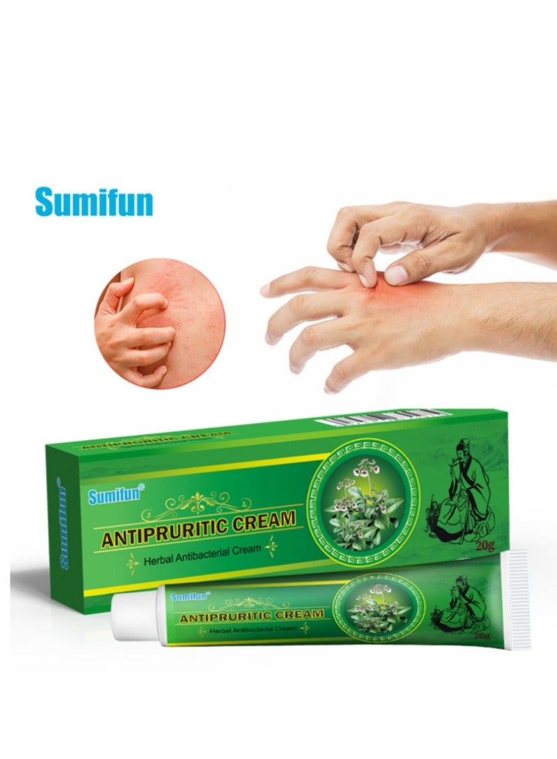 Sumifun Chinese Herbal Natural Eczema Cream Antipruritic Ointment For Itchy Skin And Allergy 1 Pack 20g - Image 3